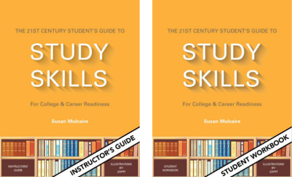 front cover of both study skills program books side-by-side